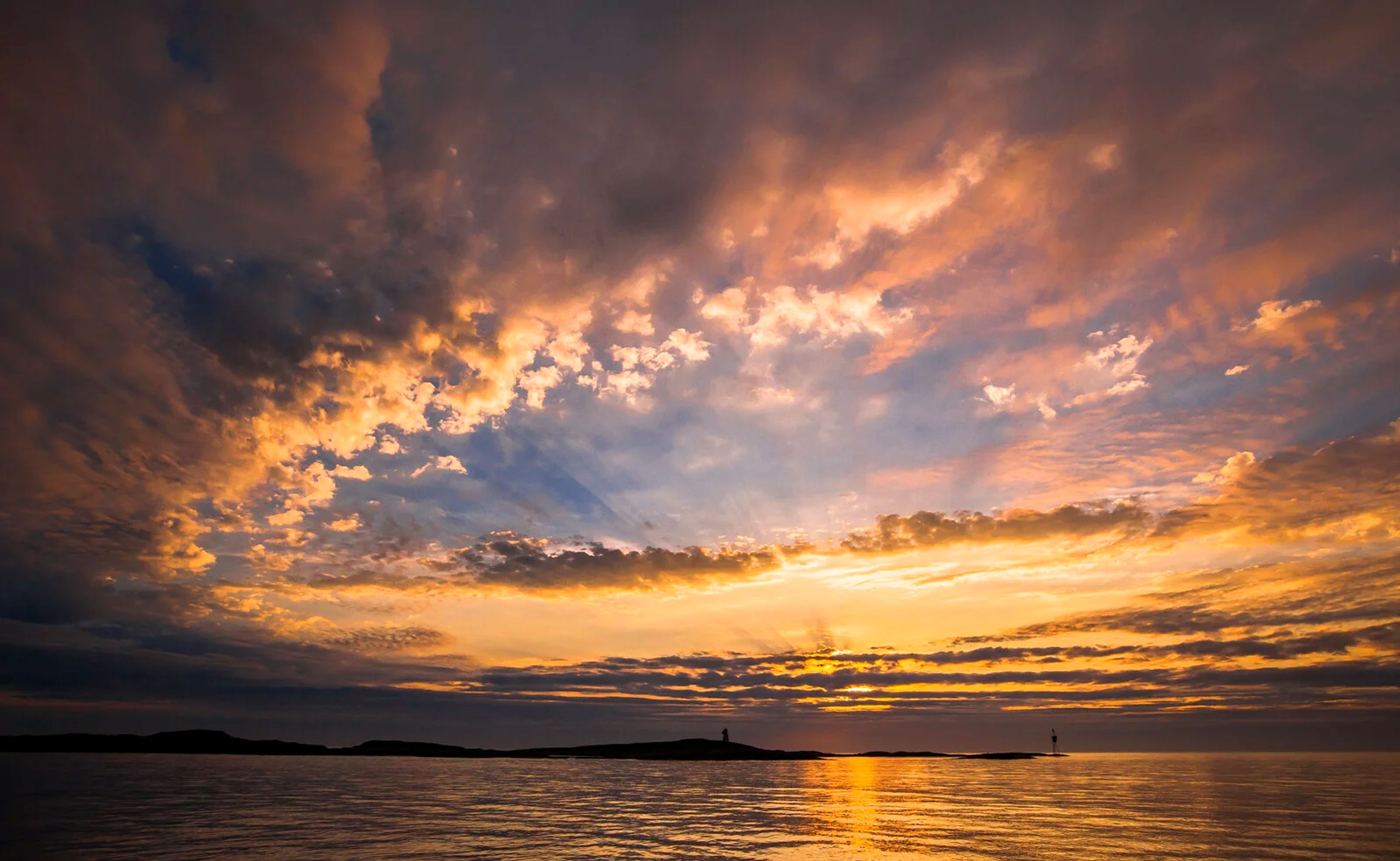 Himmelfarger over Veiholmen