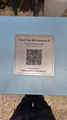 Custom Silver QR Code Art Dedication Plaque