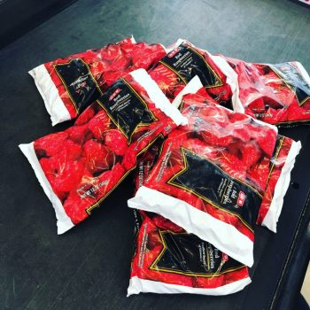 bags of frozen raspberries
