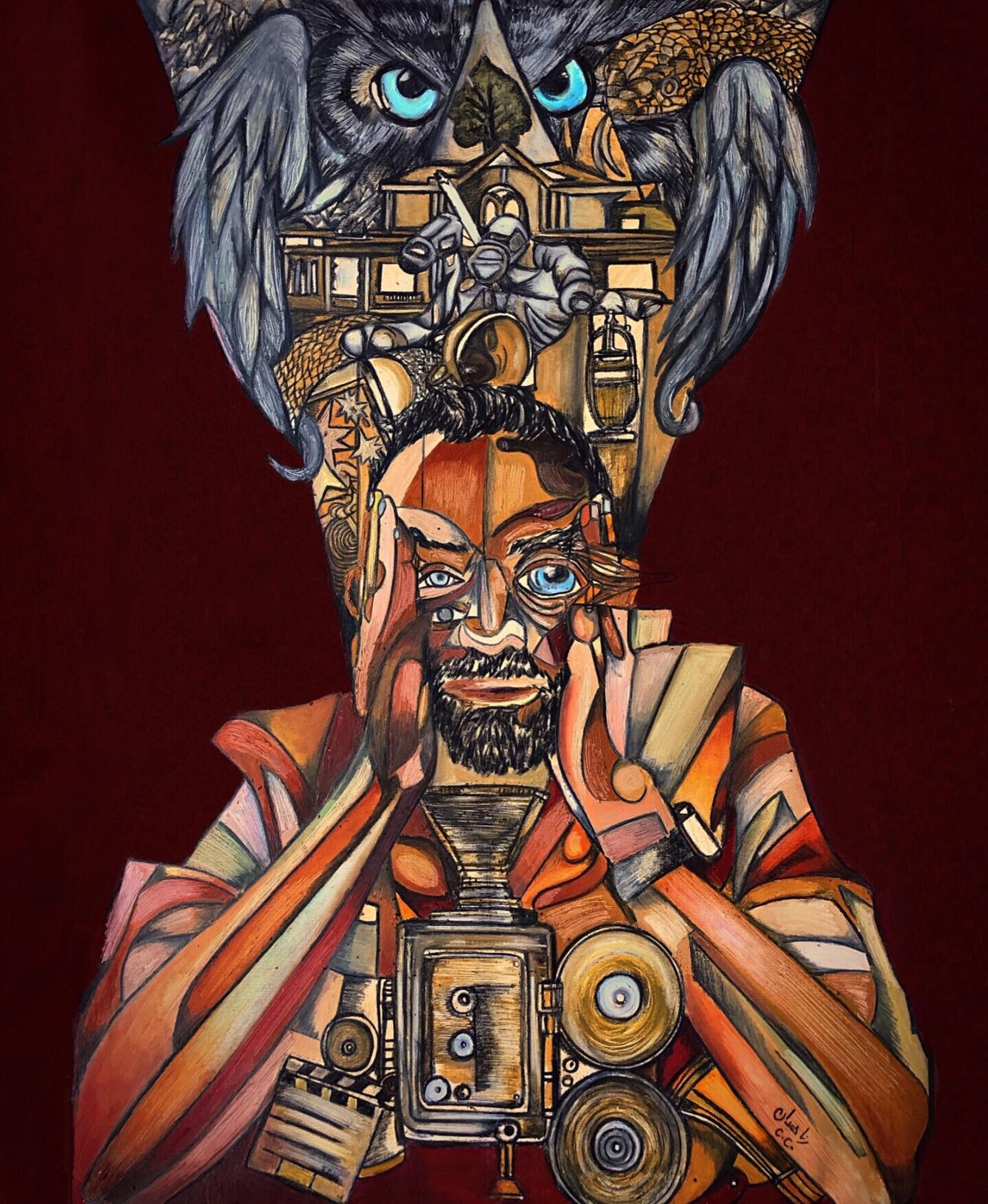 Amr Salama portrait painting