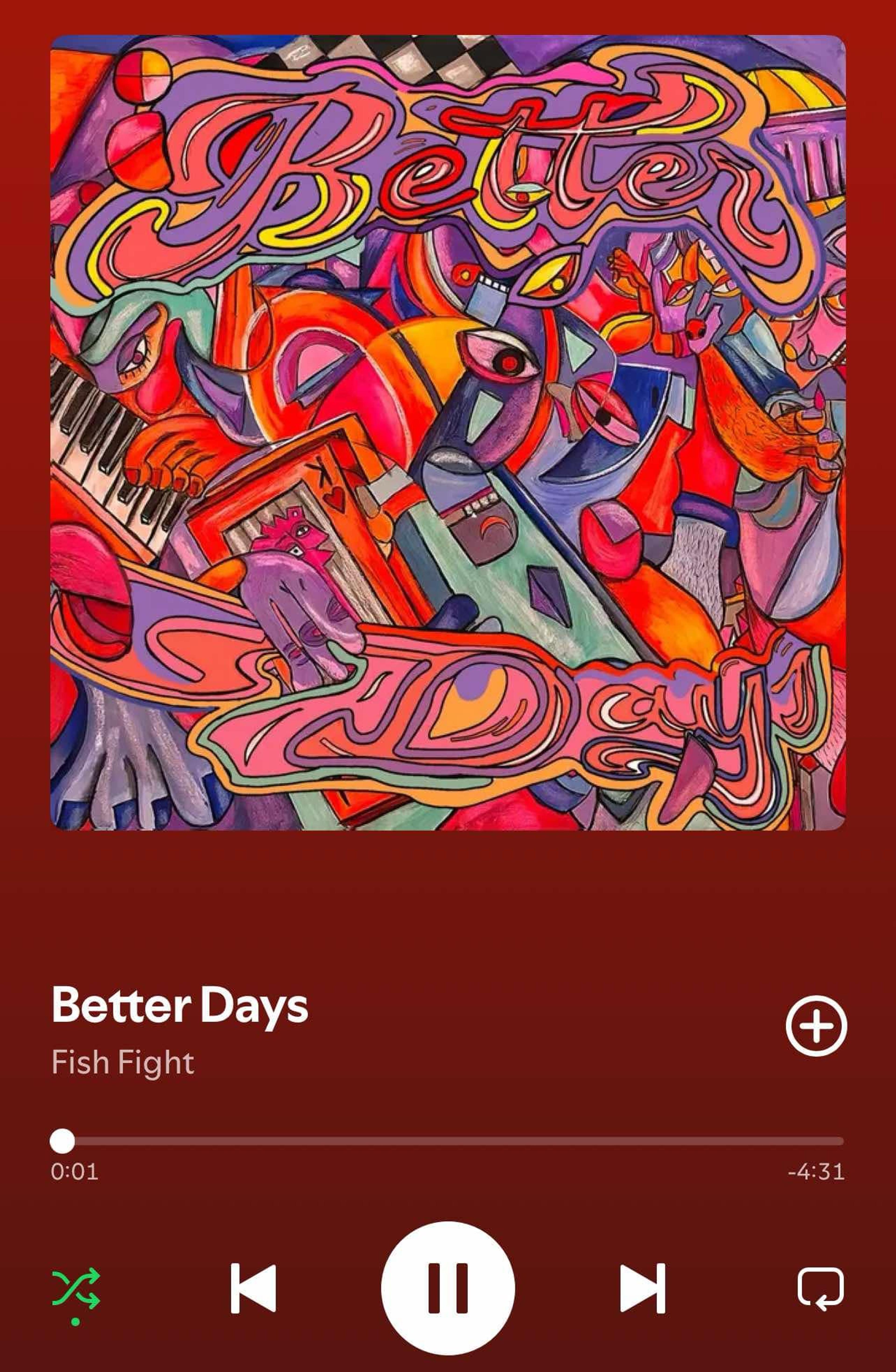 “Better Days” single song cover artwork