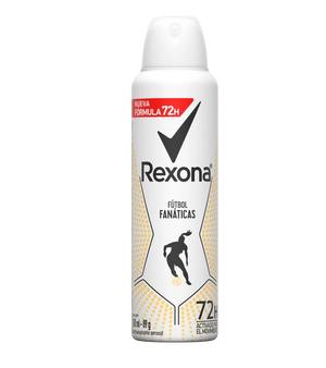Envase de desodorante en aerosol Rexona fútbol fanatica 150 ml 
