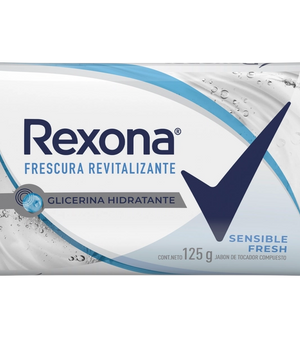 Envase de jabón Rexona Sensible Fresh 125 gramos