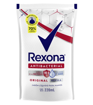 Pack de Jabón Líquido de repuesto Rexona Antibacterial Original 220 ml