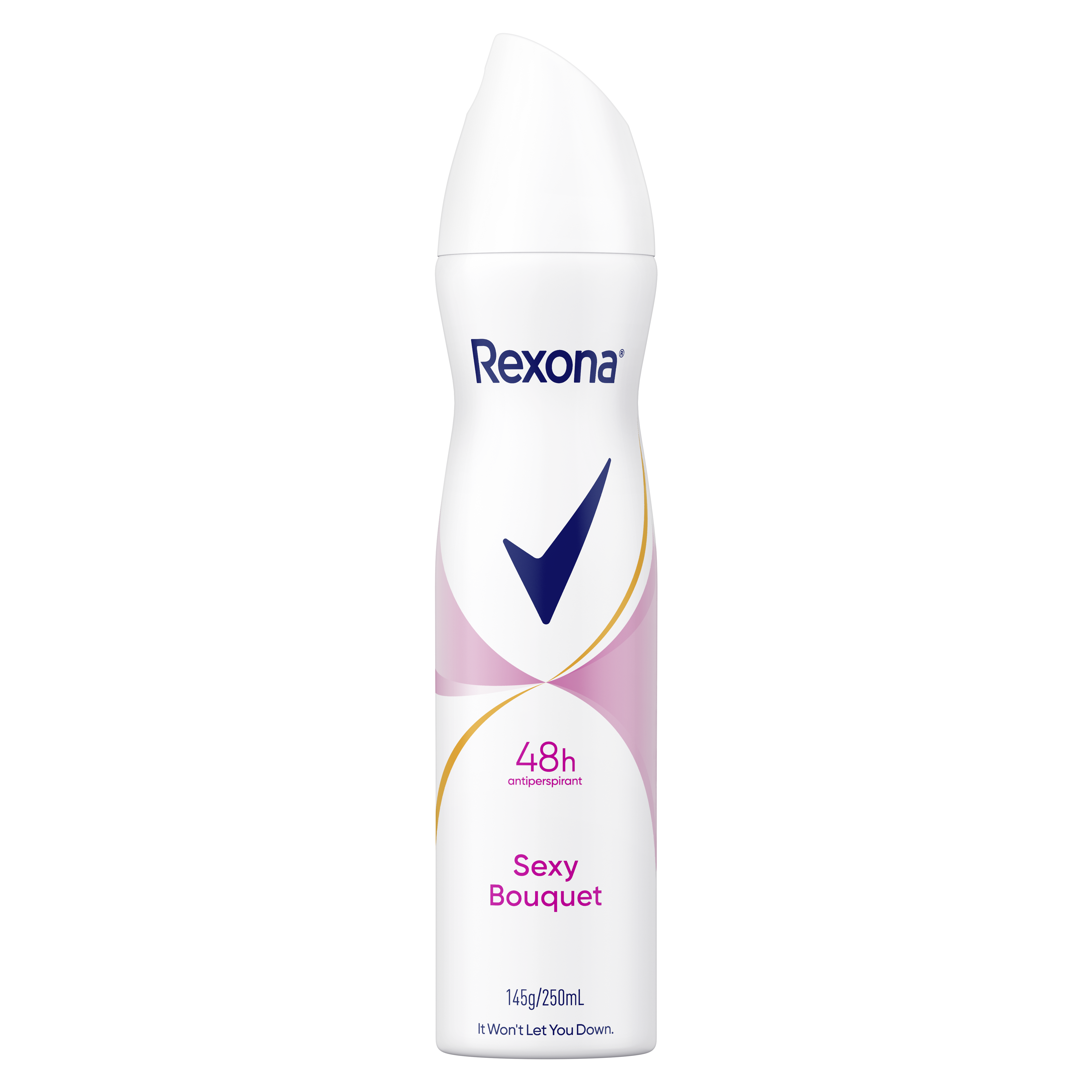 Rexona Sexy desodorante 90g aerosol lata Bouquet Mujer 72 horas.