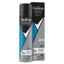 Men Clean Scent Clinical Protection Antiperspirant Deodorant Aerosol 180ml