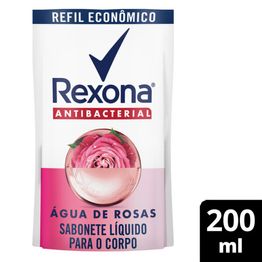 Sabonete Líquido Rexona Antibacterial Água de Rosas Refil 200 ML