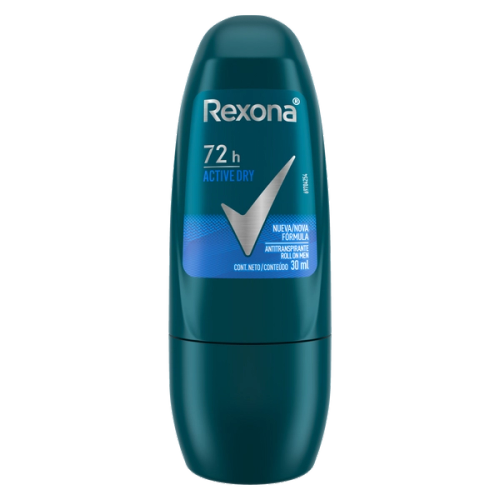 Antitranspirante Rexona Masculino Rollon Active Dry 30ml