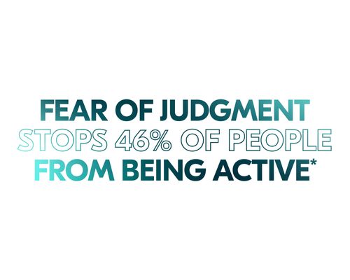 Fear of judgment stops 46% of people from being active