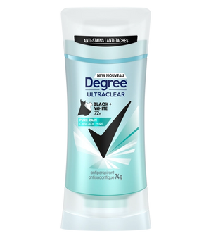 Degree® UltraClear Black + White 72H Cascade Pure antisudorifique en bâton pour femmes 74 g