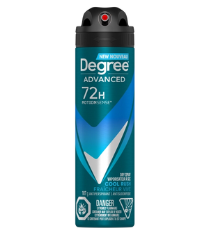 Degree® Advanced 72H Fraîcheur Vive antisudorifique vaporisateur à sec pour hommes 107 g