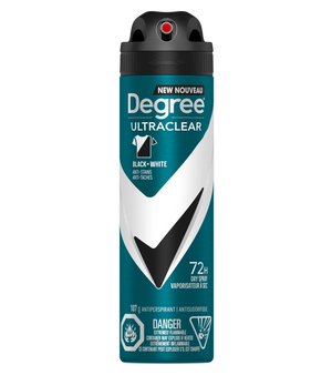 Degree® UltraClear Black + White 72H antisudorifique vaporisateur à sec pour hommes 107 g
