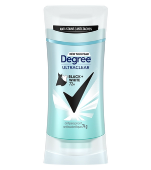 Degree® UltraClear Black + White 72H antisudorifique en bâton pour femmes 74g