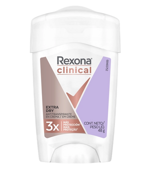 Desodorante Antitranspirante Barra Crema  Rexona Clinical Extra Dry