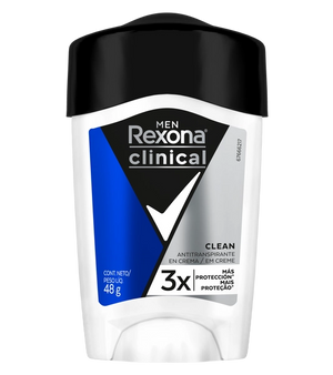Desodorante Antitranspirante Barra Crema  Rexona Clinical Clean