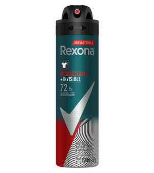 Desodorante Antitranspirante Aerosol  Rexona Antibacterial + Invisible