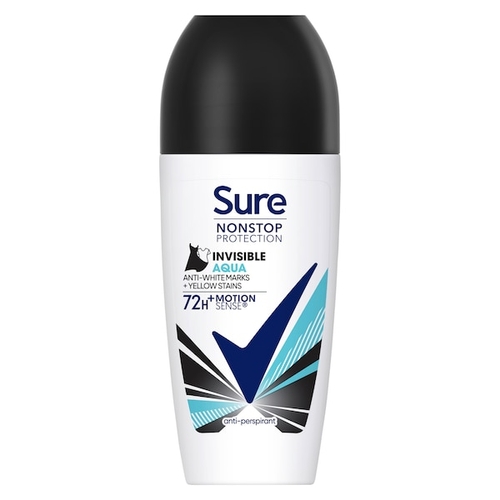 Sure Nonstop Invisible Aqua Roll On 50ml Front of pack