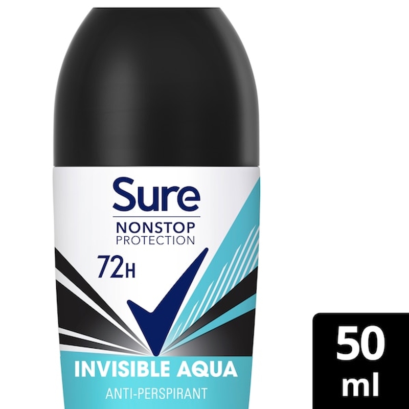 Sure Nonstop Invisible Aqua Roll On 50ml Mobile image 