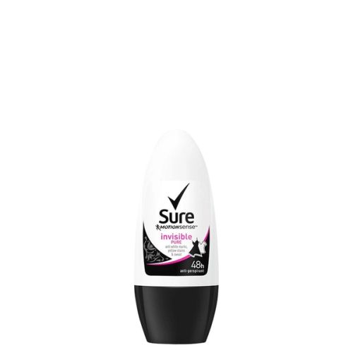 Sure Invisible Pure Antiperspirant Deodorant Roll-On Front of Pack