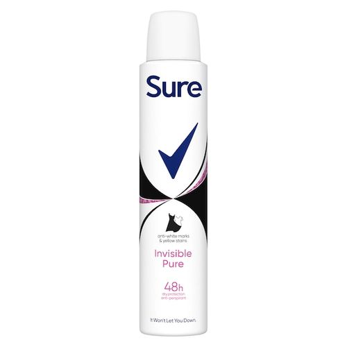 Sure Invisible Pure 48 hour protection can 