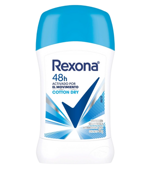 Mantente fresca y segura con el desodorante antitranspirante en barra Rexona Cotton Dry