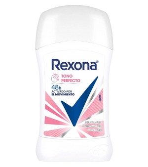 Antitranspirante Rexona® Tono Perfecto en Stick para Mujer 45 g 