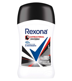 Antitranspirante Rexona® Antibacterial + invisible en Stick para Mujer 45 g 