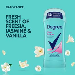 Fragrance : fresh scent of freesia, jasmine and vanilla