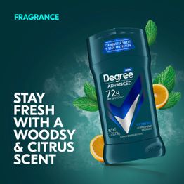 Fragrance : stay fresh with a woodsy and citrus scent