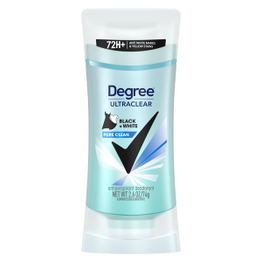 UltraClear Black+White Pure Clean Antiperspirant Deodorant Stick front pack shot