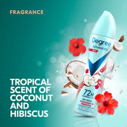 Fragrance : tropical scent of coconut and hibiscus