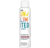 Unlimited by Degree Neutral Antiperspirant Deodorant Dry Spray