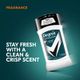 Fragrance : stay fresh with a clean and crisp scent