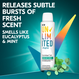 Bursts of fresh scent, smells like Eucalyptus & Mint