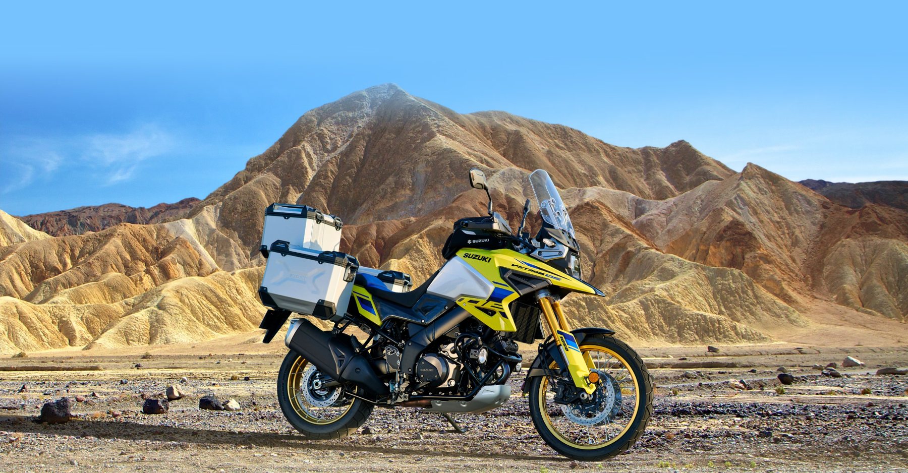 Vstrom 1050 en zona montañosa