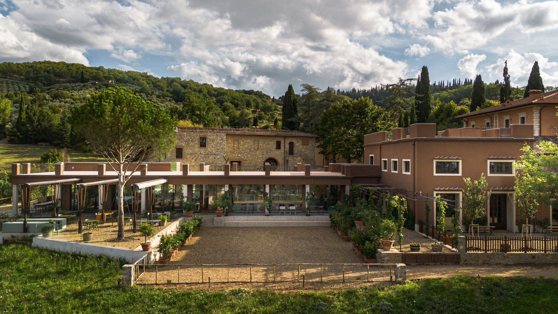 The Renaissance villa and vineyards of Vignamaggio between Greve and Panzano