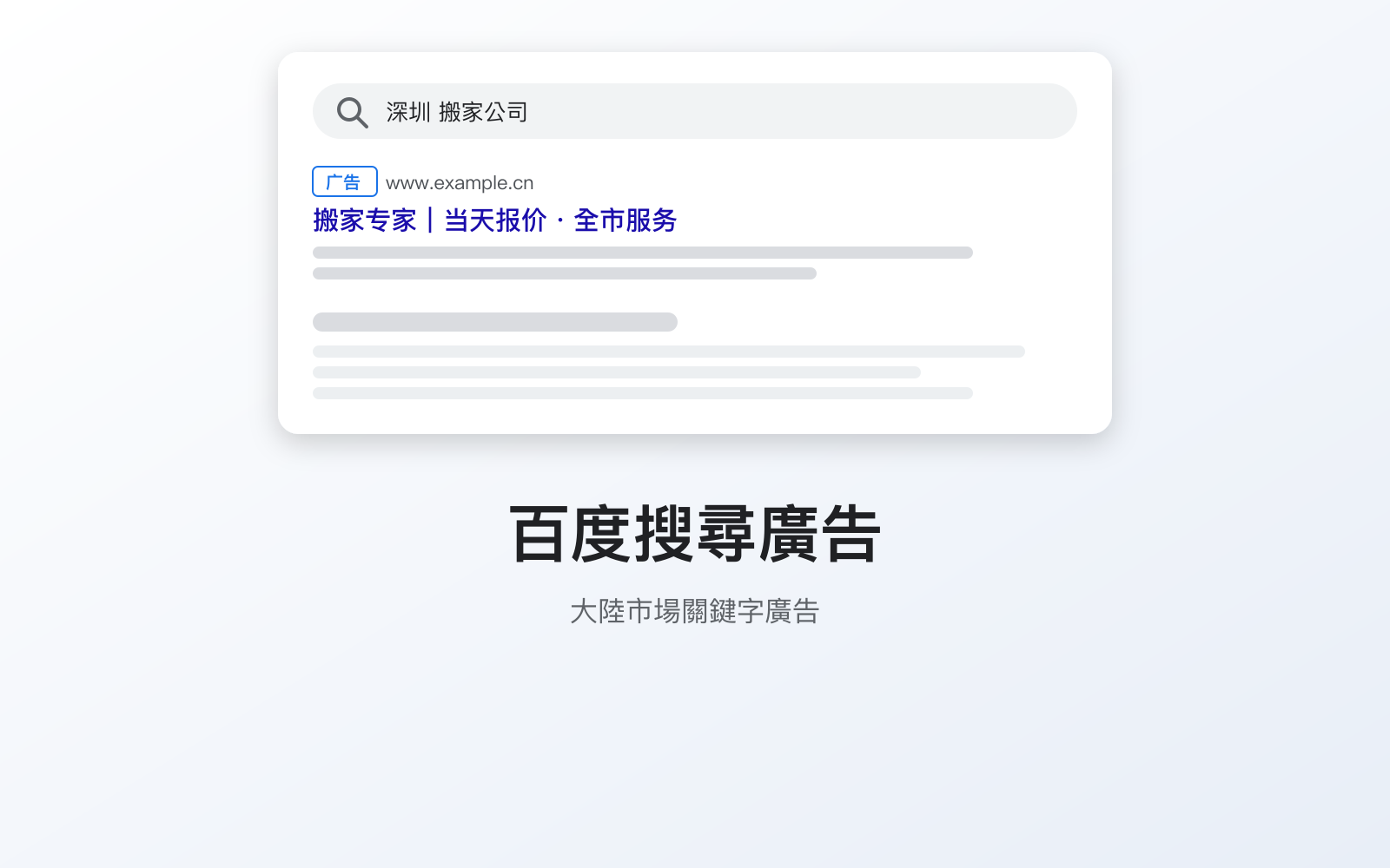 百度搜尋廣告
