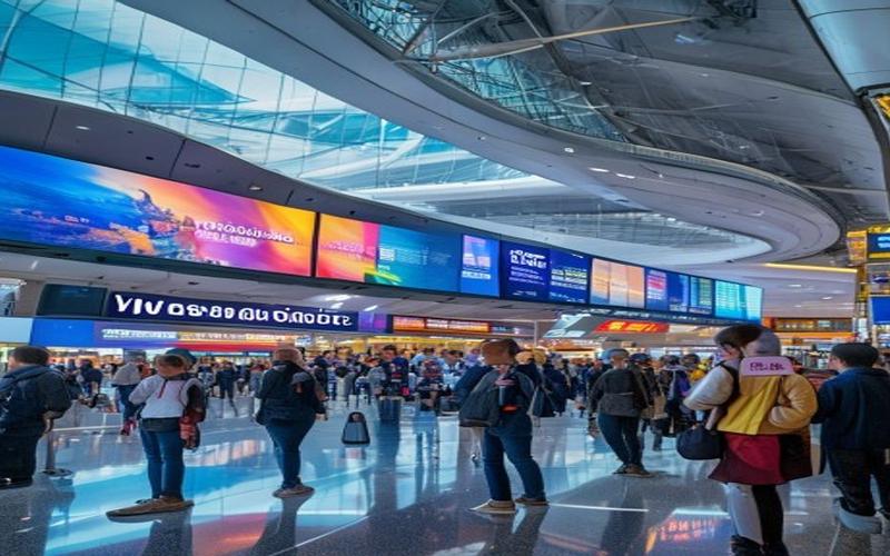 機場接機大堂 LED 廣告