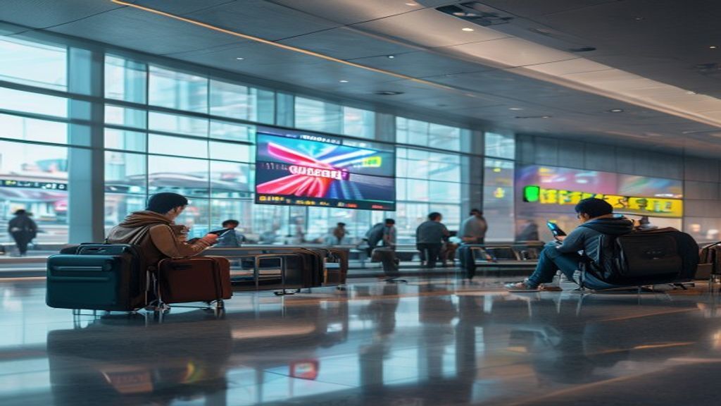 機場登機閘口 Digital Screen