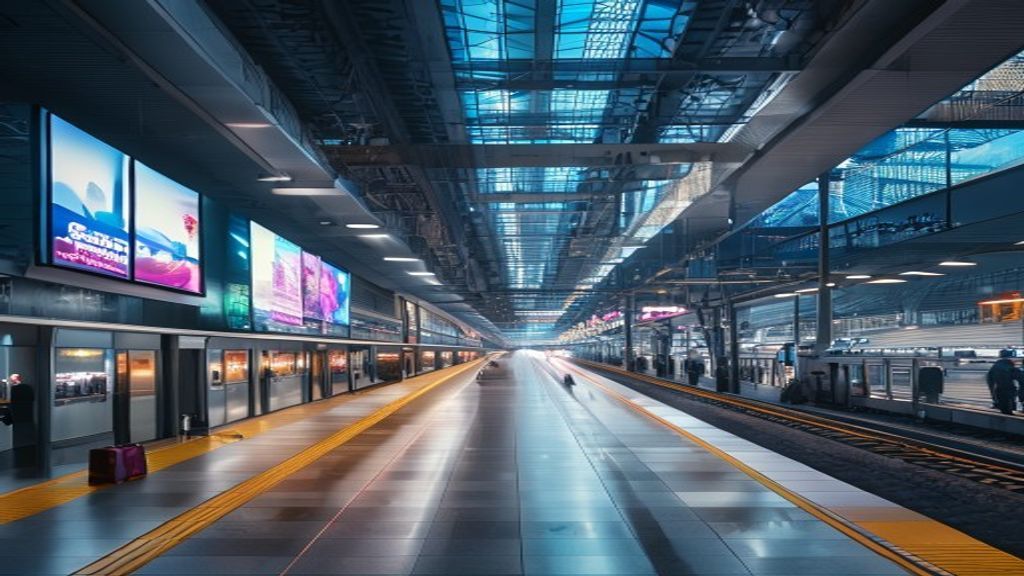 機場快綫車站廣告