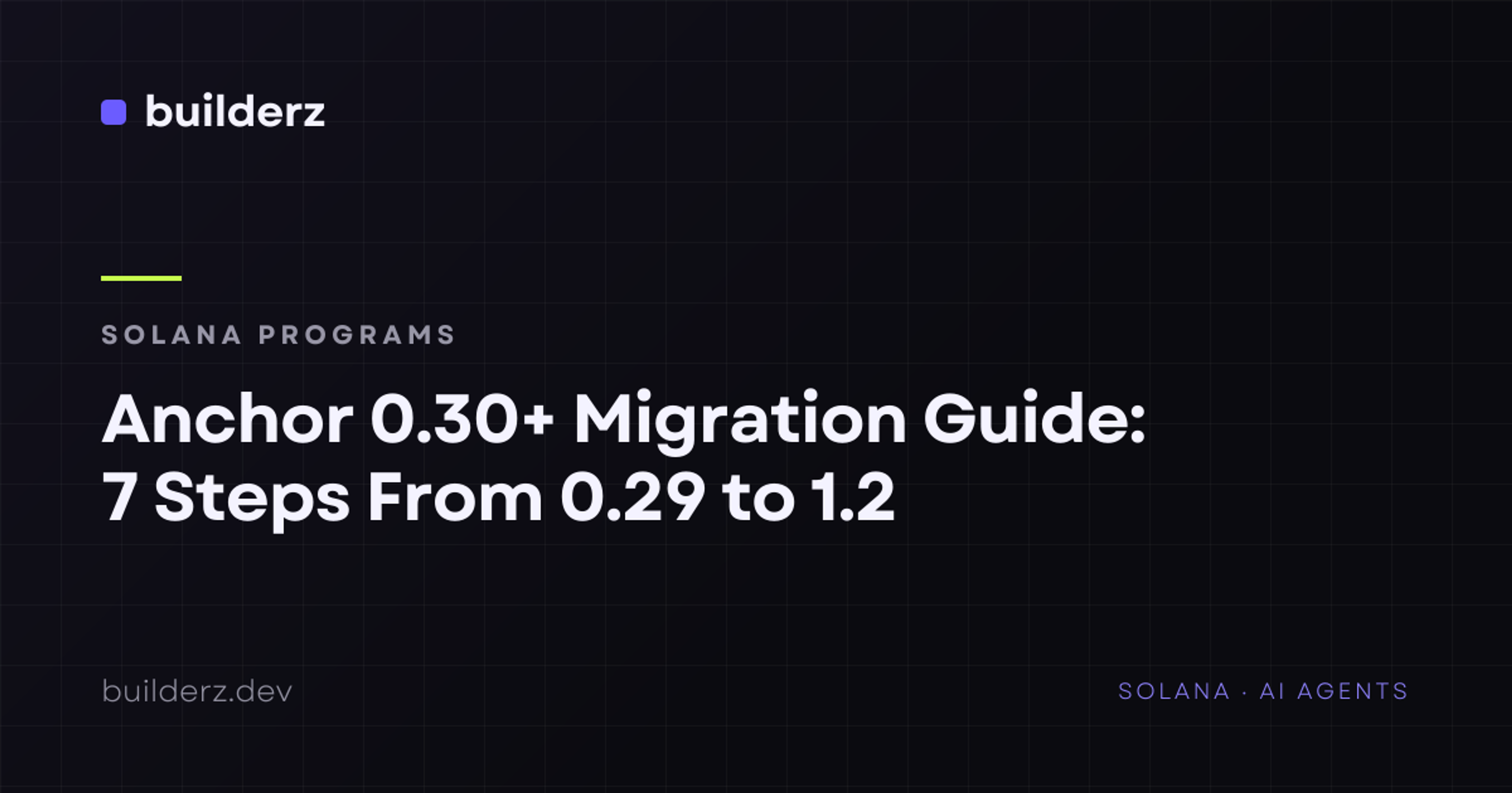 Anchor 0.30+ Migration Guide: 0.29 to 1.2 in 7 Steps - Featured image