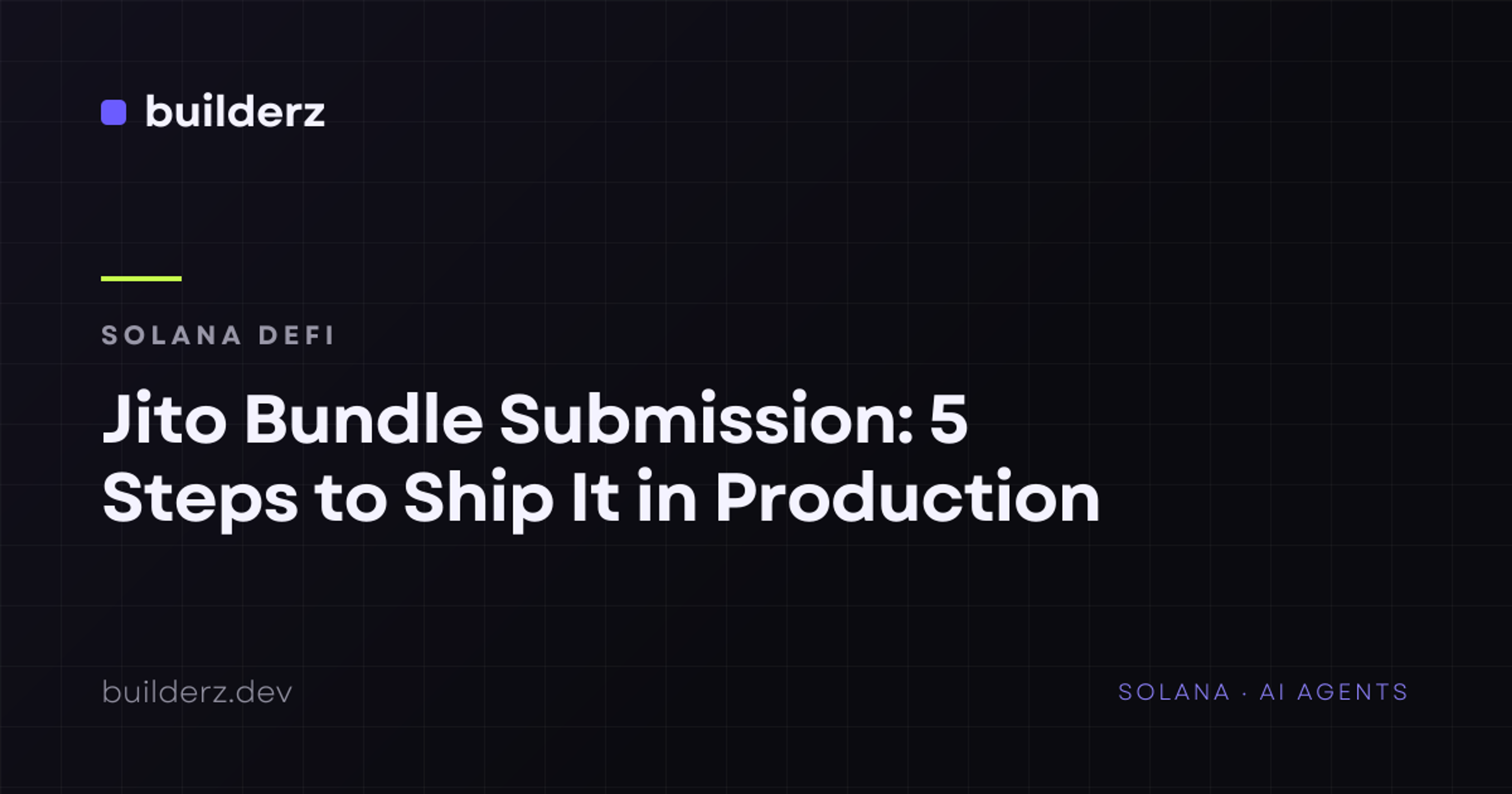 Jito Bundle Submission: 5 Steps for Production Apps - Featured image