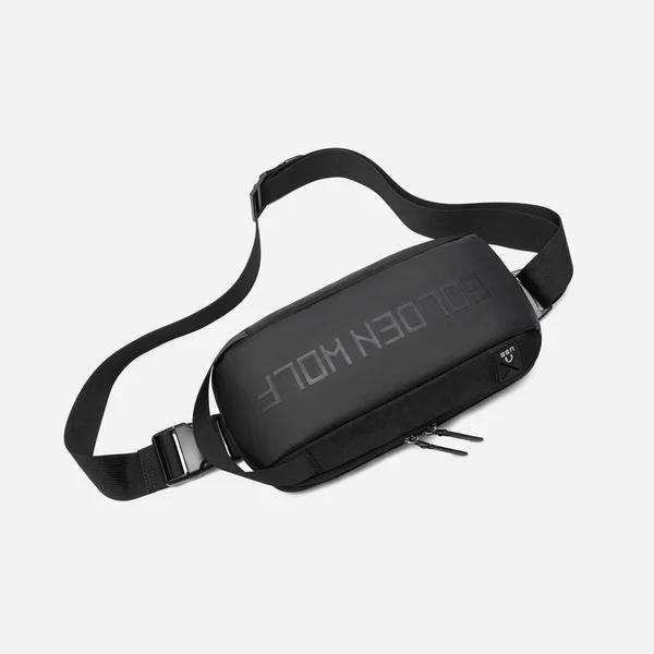 Golden Wolf GXB00131 Sporty Waist & Chest Bag (Black) 4