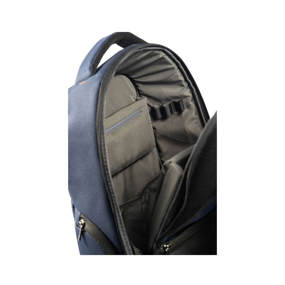 L'AVVENTO BG806 Laptop Backpack, Made by High Quality Polyester Foamed Material with L'AVVENTO Zipper Puller fits up to 15.6"- Blue*Brown 8
