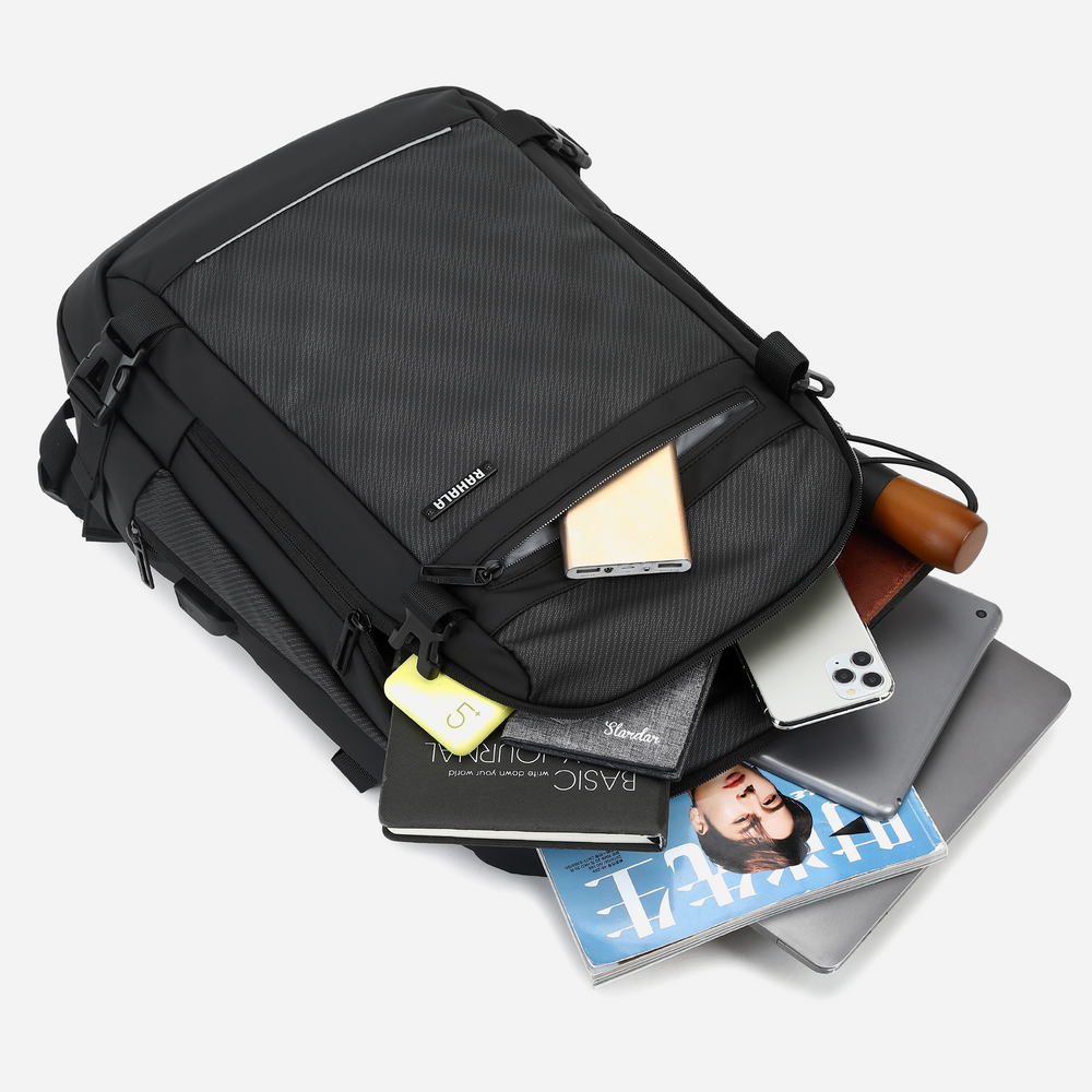 Rahala Laptop Backpack Bag EF92M - Black 4