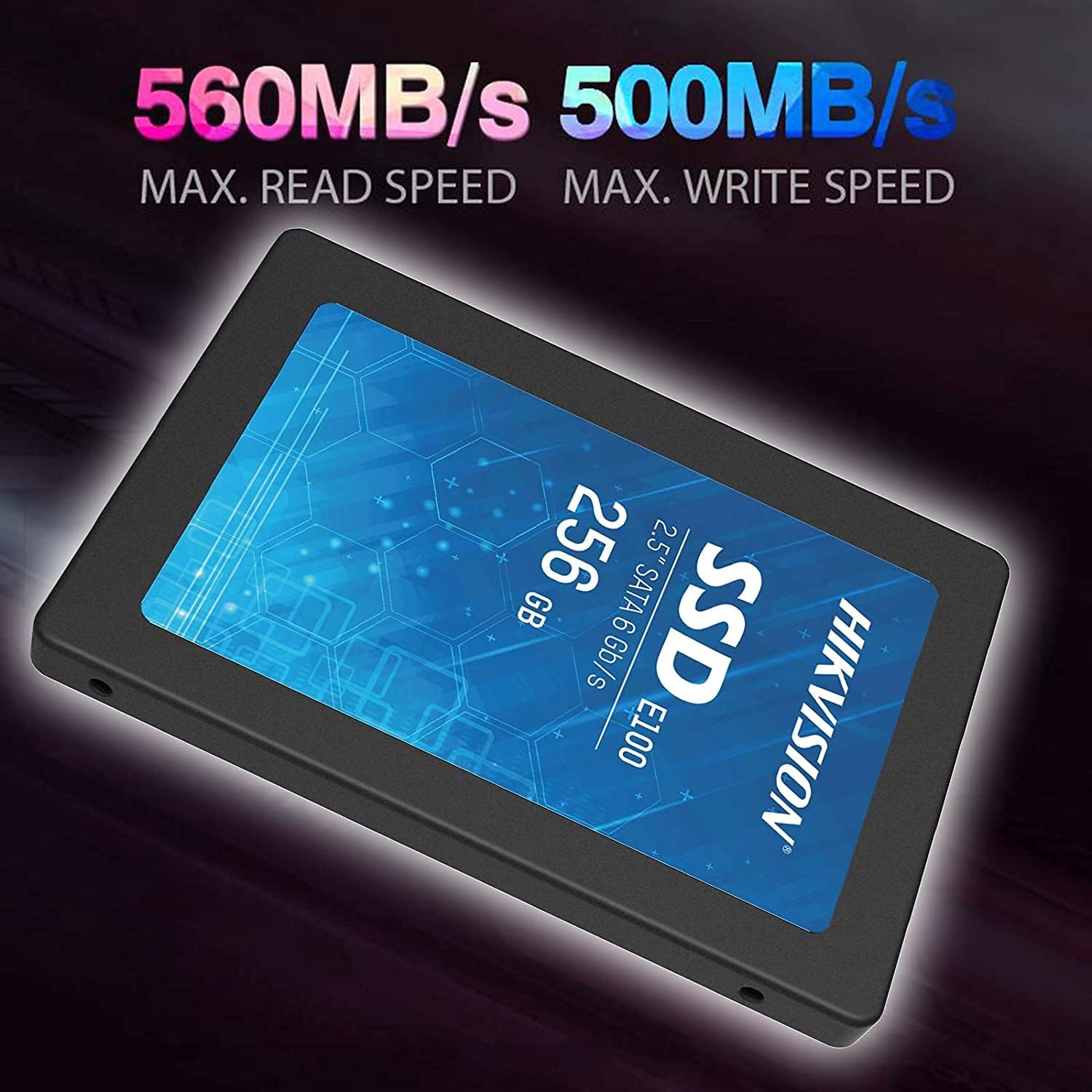 HikVision E100 256GB 2.5 SATA SSD with up to 550MB s read 500MB s write speeds 3D NAND 5
