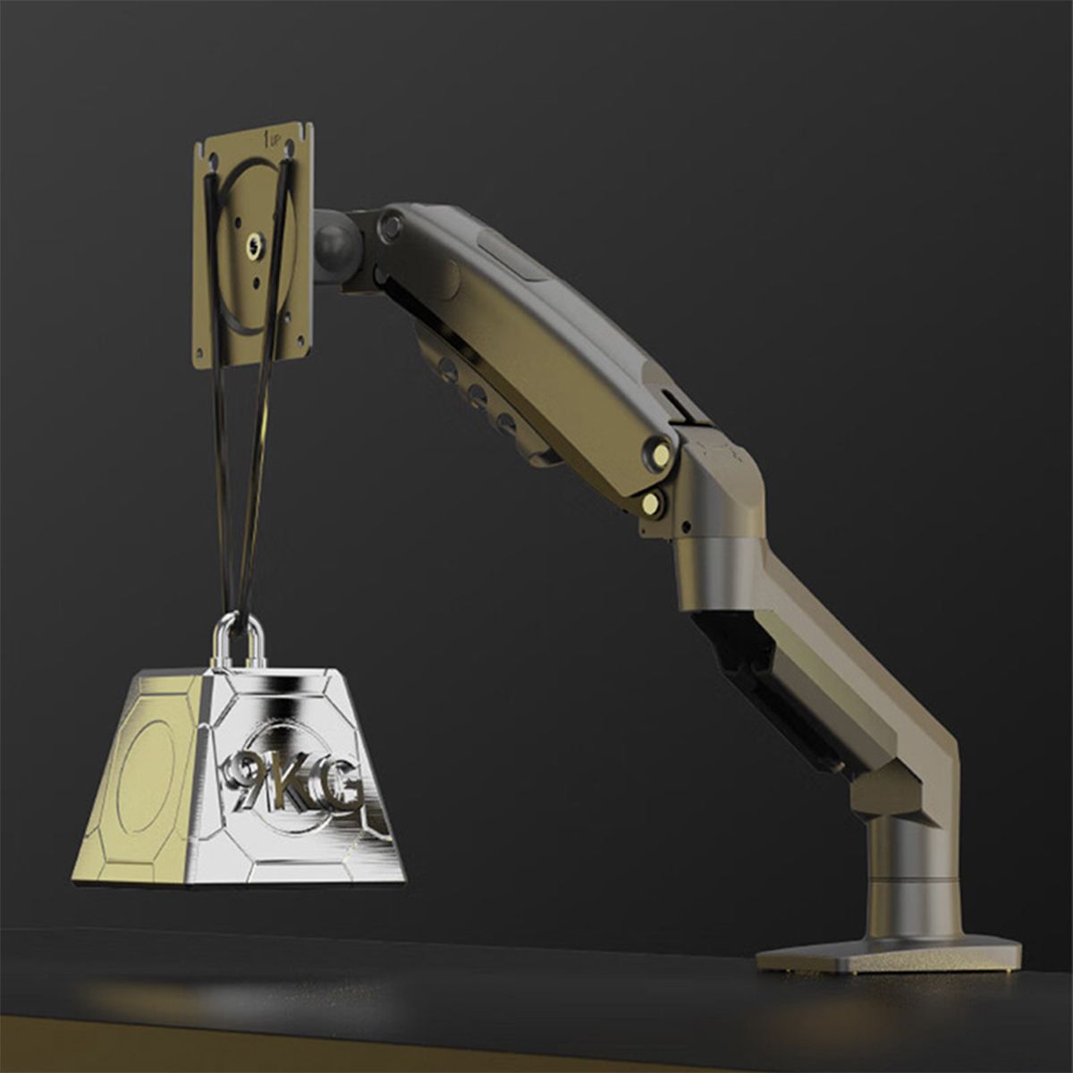 North Bayou (NB) F80 Gas Spring Monitor Desk Mount 6