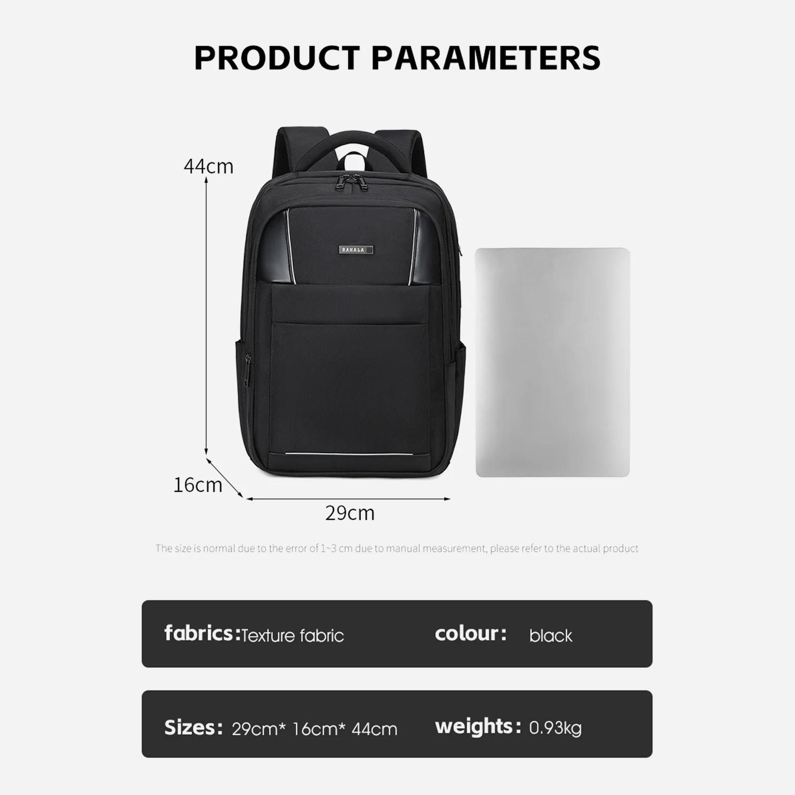 RAHALA SH50 Fashionable and stylish 15.6-inch laptop backpack with USB charging ports - computer and college bag 2