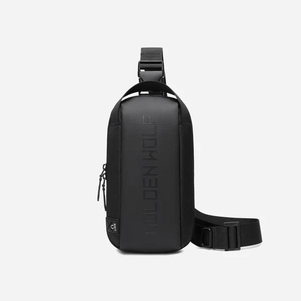 Golden Wolf GXB00131 Sporty Waist & Chest Bag (Black)