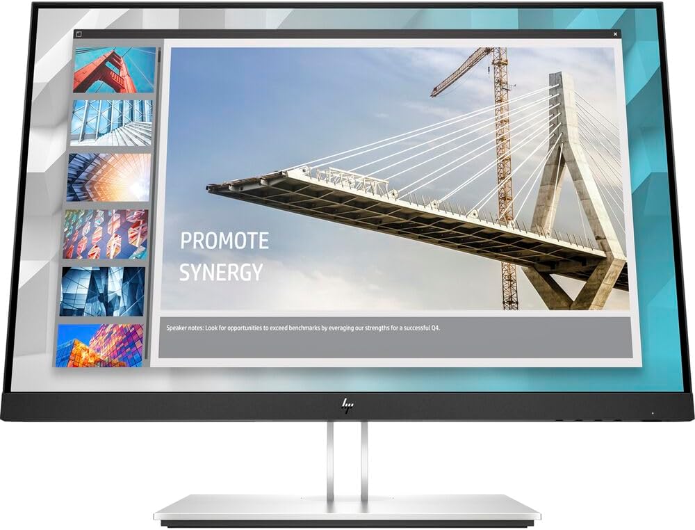 HP EliteDisplay E243 23.8-Inch Screen LED-Lit Monitor Silver